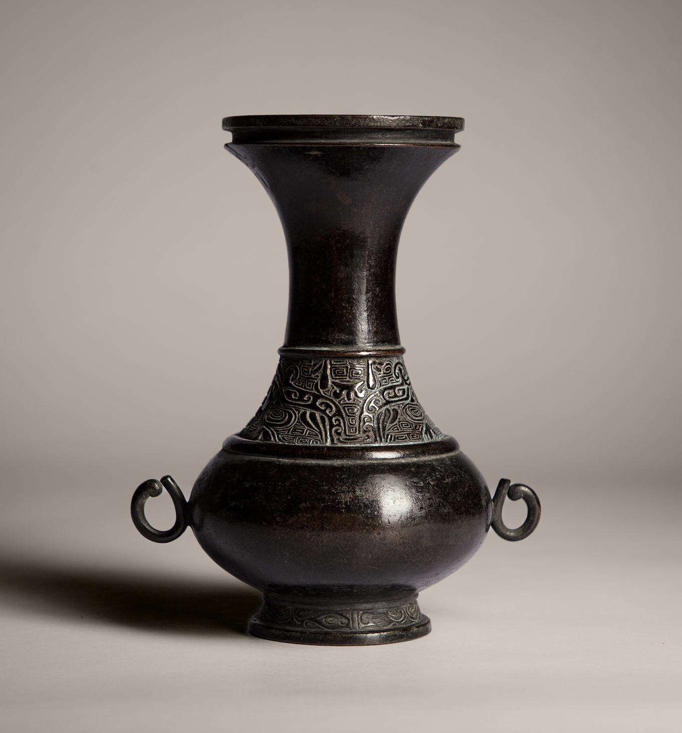 Bronze Flower Vessel